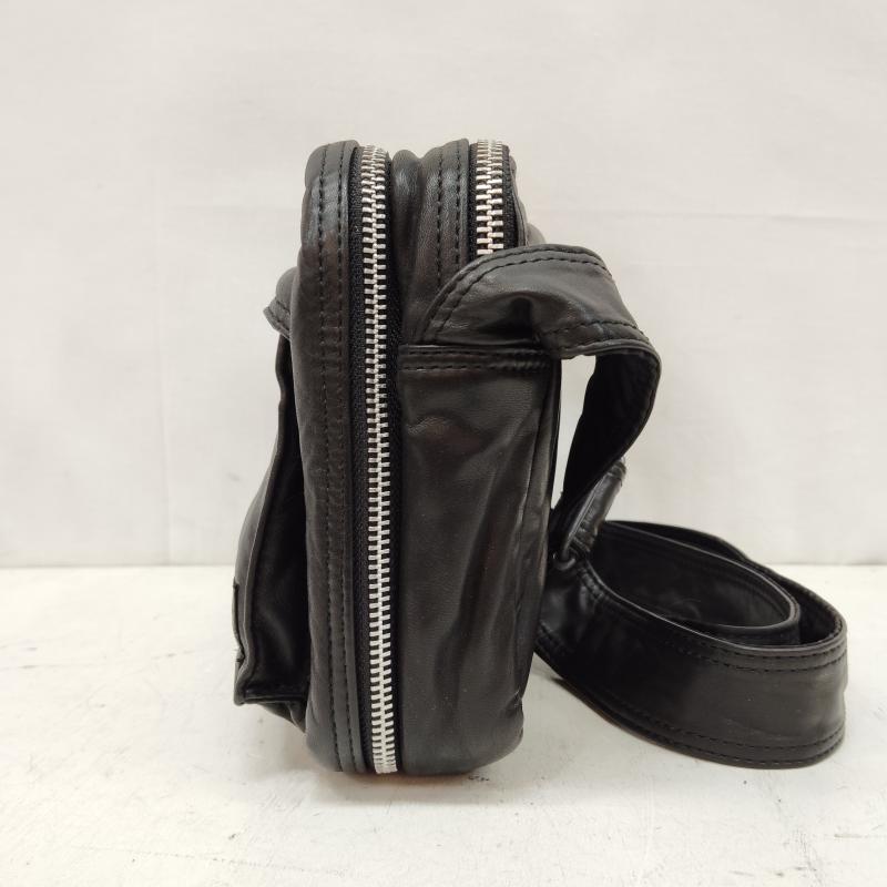 ポーター PORTER ショルダーバッグ ショルダーバッグ タンカー レザー ショルダー バッグ - 黒 / ブラック / black メンズ USED 古着 中古 50170208