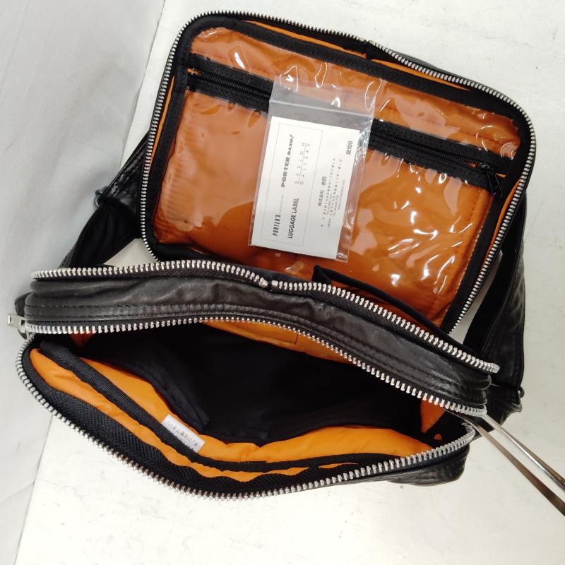 ポーター PORTER ショルダーバッグ ショルダーバッグ タンカー レザー ショルダー バッグ - 黒 / ブラック / black メンズ USED 古着 中古 50170208