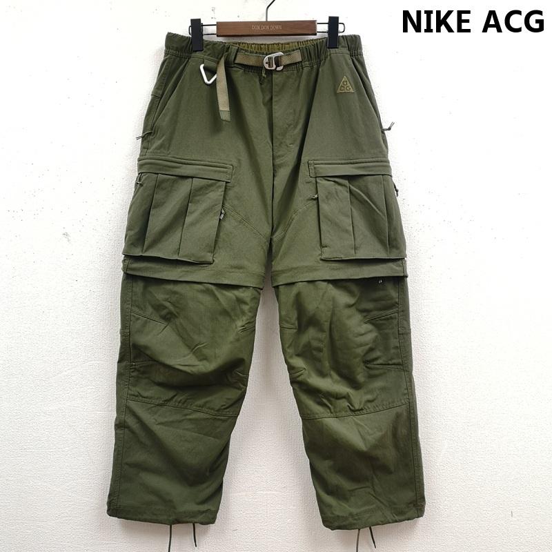 ナイキ エィシージー NIKE ACG パンツ ワークパンツ、ペインターパンツ ウェビングベルト 2WAY仕様 Smith Summit カーゴ パンツ ショーツ CV0656-326 L カーキ / カーキ / khaki メンズ USED 古着 中古 50170209