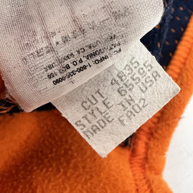 パタゴニア patagonia ベスト ベスト 00s USA製 Kids’ Micro Synchilla Vest フリース - 橙 / オレンジ / orange メンズ USED 古着 中古 50170215