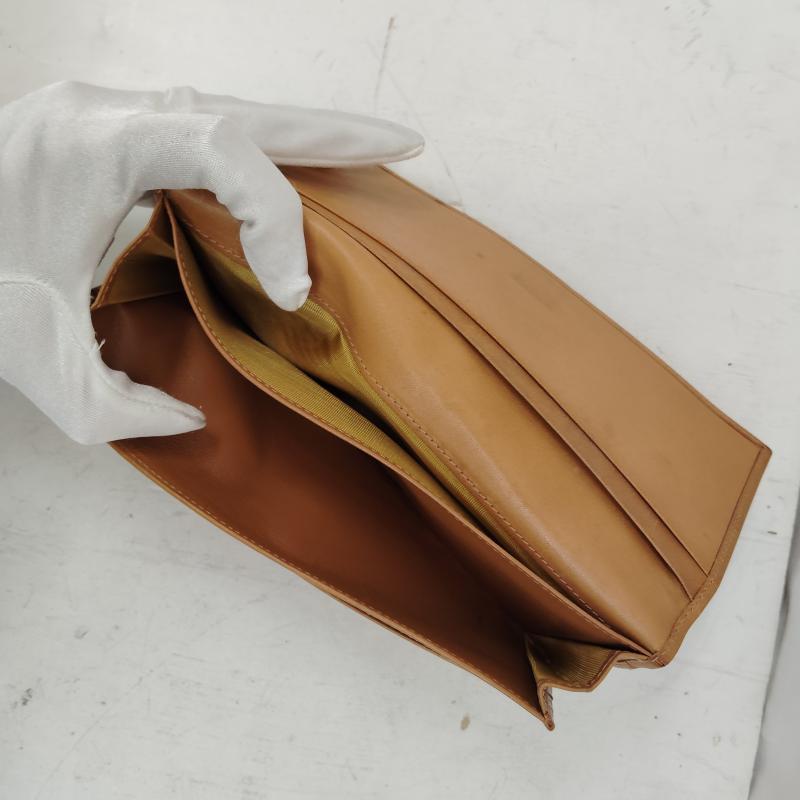 グッチ GUCCI 財布 長財布 80s 90s ヴィンテージ レザー 長財布 ホースシュー - 茶 / ブラウン / brown メンズ USED 古着 中古 50170216