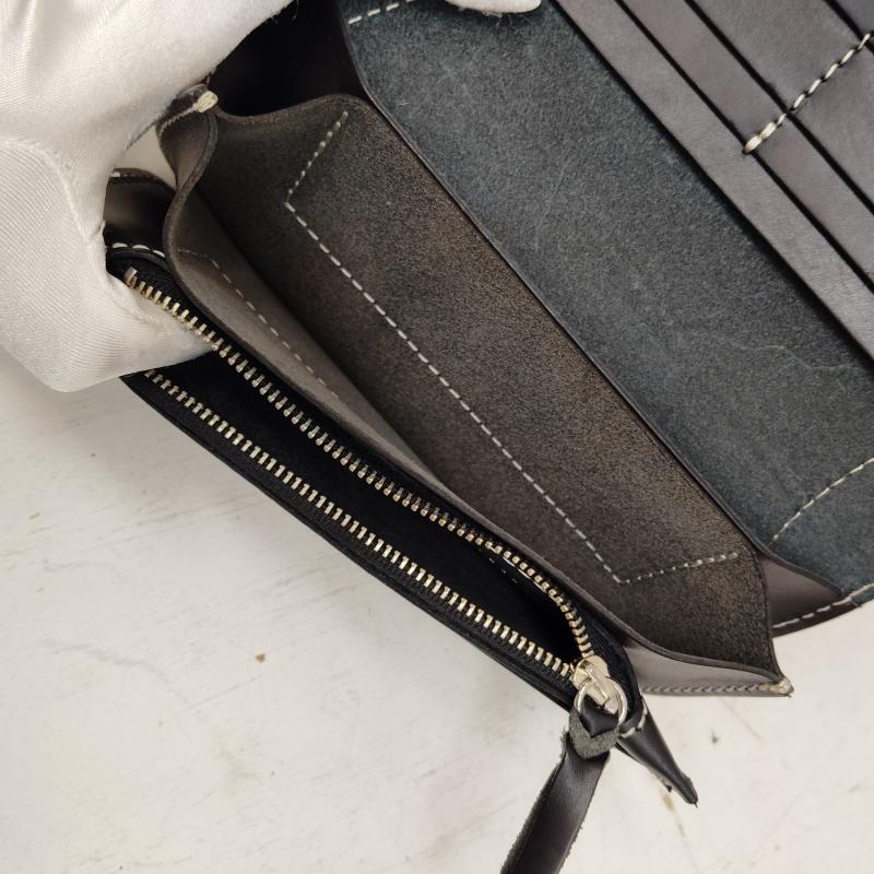 デグナー DEGNER 財布 長財布 花山 レザー ロング ウォレット 京桜 タン - 黒 / ブラック / black メンズ USED 古着 中古 50170221