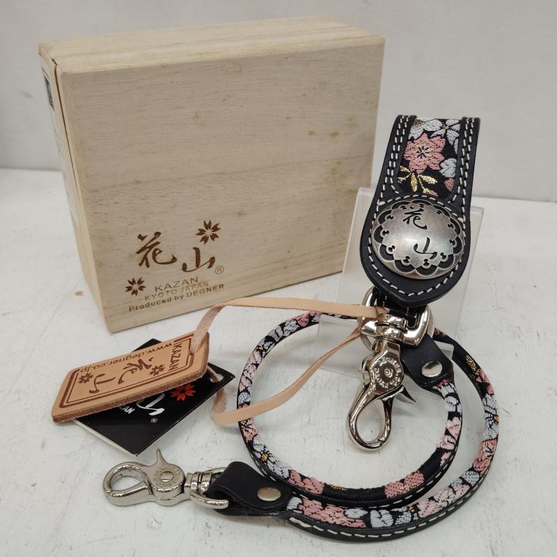デグナー DEGNER キーチェーン、ウォレットチェーン キーチェーン、ウォレットチェーン 花山 レザー ウォレット ロープ 京桜 ブラック - 黒 / ブラック / black メンズ USED 古着 中古 50170222
