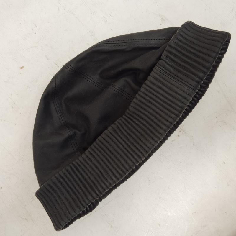 レザー レザー 帽子 キャップ 天神ワークス TENJIN WORKS C man Fisherman Cap - 黒 / ブラック / black メンズ USED 古着 中古 50170224