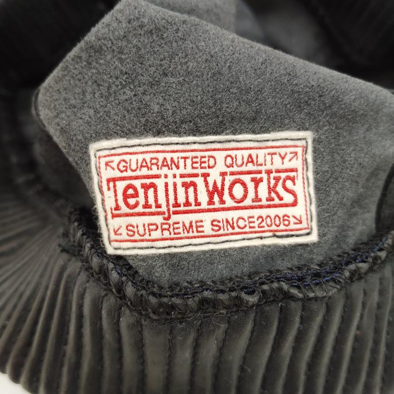 レザー レザー 帽子 キャップ 天神ワークス TENJIN WORKS C man Fisherman Cap - 黒 / ブラック / black メンズ USED 古着 中古 50170224
