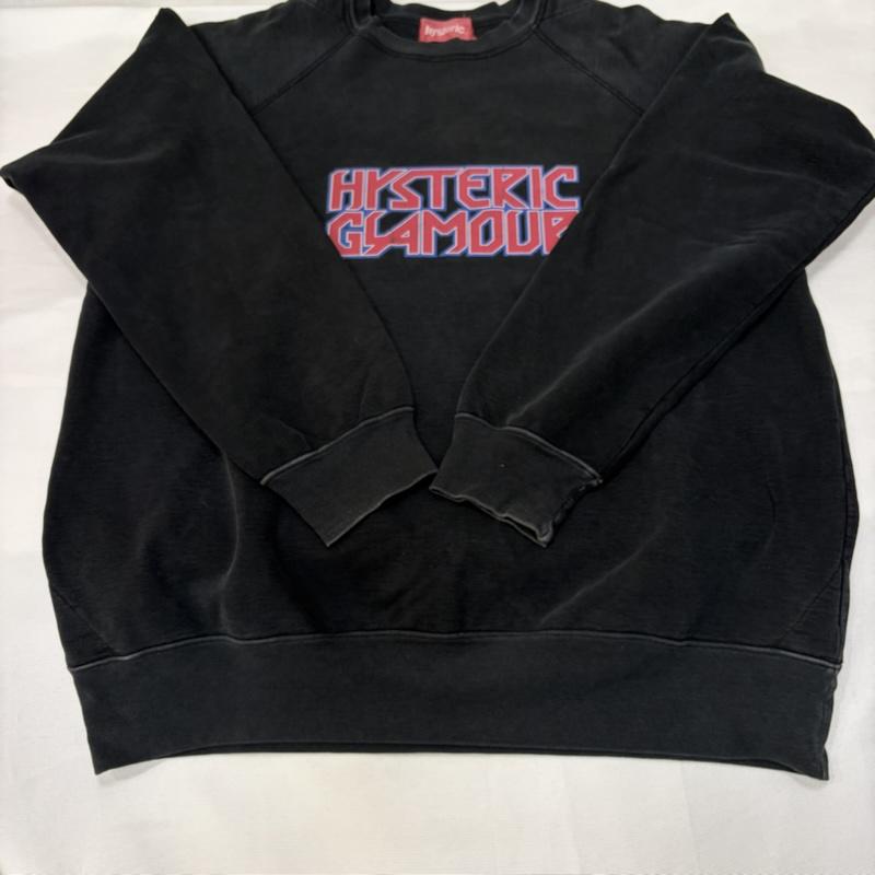 ヒステリックグラマー HYSTERIC GLAMOUR トレーナー 長袖 90s ロゴ スウェット トレーナー FREE 黒 / ブラック / black レディース USED 古着 中古 50170225
