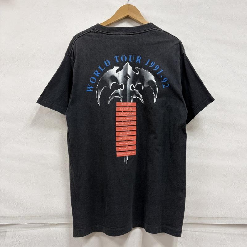 ＵＳフルギ US古着 Tシャツ 半袖 Queensryche クイーンズライク 90 s ヴィンテージ 両面 プリント バンドT ENPRIE ワールドツアー USA製 フェード L プリント X ロゴ、文字 黒 / ブラック / black X マルチカラー / マルチカラー / multicolor メンズ USED 古着 中古 50170228