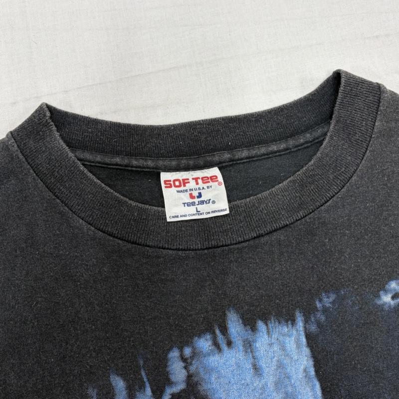 ＵＳフルギ US古着 Tシャツ 半袖 Queensryche クイーンズライク 90 s ヴィンテージ 両面 プリント バンドT ENPRIE ワールドツアー USA製 フェード L プリント X ロゴ、文字 黒 / ブラック / black X マルチカラー / マルチカラー / multicolor メンズ USED 古着 中古 50170228