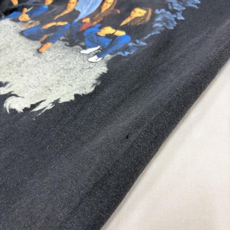 ＵＳフルギ US古着 Tシャツ 半袖 Queensryche クイーンズライク 90 s ヴィンテージ 両面 プリント バンドT ENPRIE ワールドツアー USA製 フェード L プリント X ロゴ、文字 黒 / ブラック / black X マルチカラー / マルチカラー / multicolor メンズ USED 古着 中古 50170228
