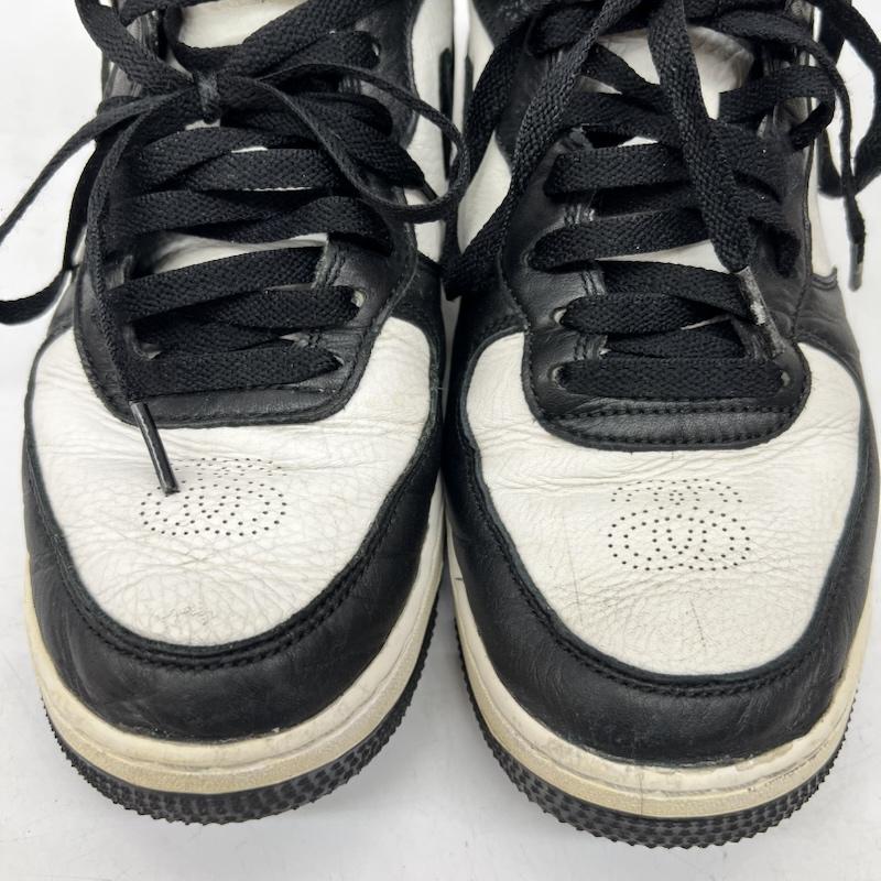 ナイキ NIKE スニーカー スニーカー ×STUSSY ステューシー AIR FORCE 1  07 MID SP DJ7840-002 26.5cm 白 / ホワイト / white X 黒 / ブラック / black メンズ USED 古着 中古 50170233
