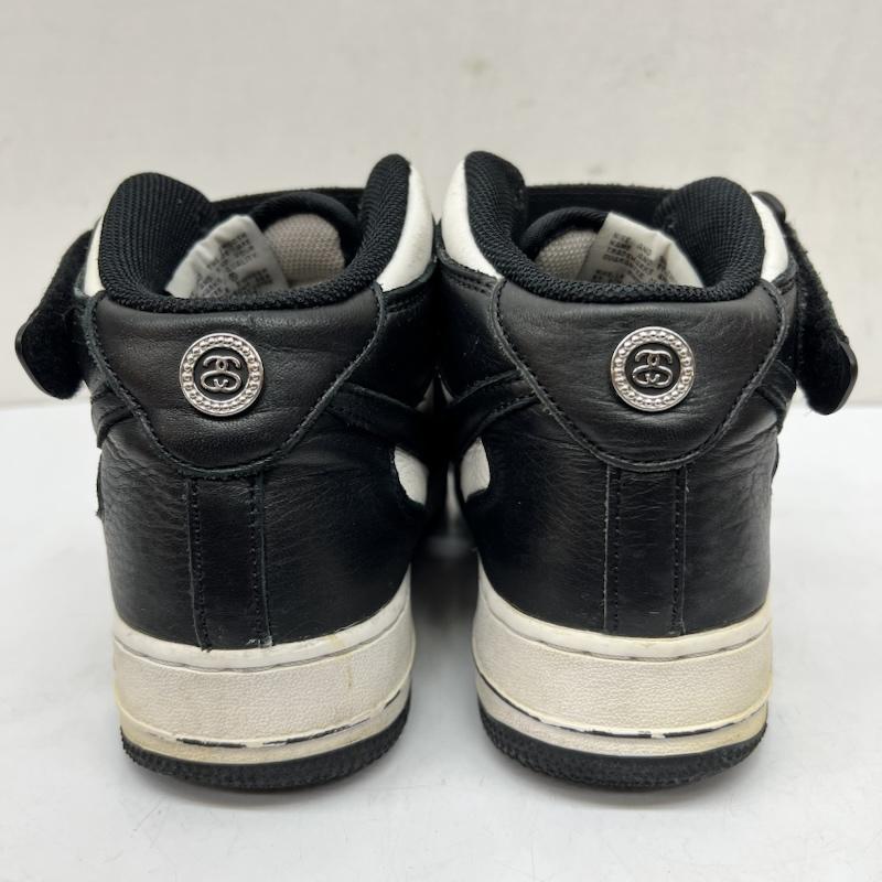 ナイキ NIKE スニーカー スニーカー ×STUSSY ステューシー AIR FORCE 1  07 MID SP DJ7840-002 26.5cm 白 / ホワイト / white X 黒 / ブラック / black メンズ USED 古着 中古 50170233