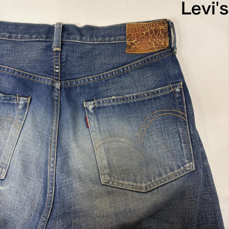 リーバイス Levi s パンツ デニム、ジーンズ 1944年モデル 大戦 S501XX 44501-0046 日本製 チェック スレーキ ポケット LVC デニム パンツ 32インチ インディゴ / インディゴ / Indigo メンズ USED 古着 中古 50170238