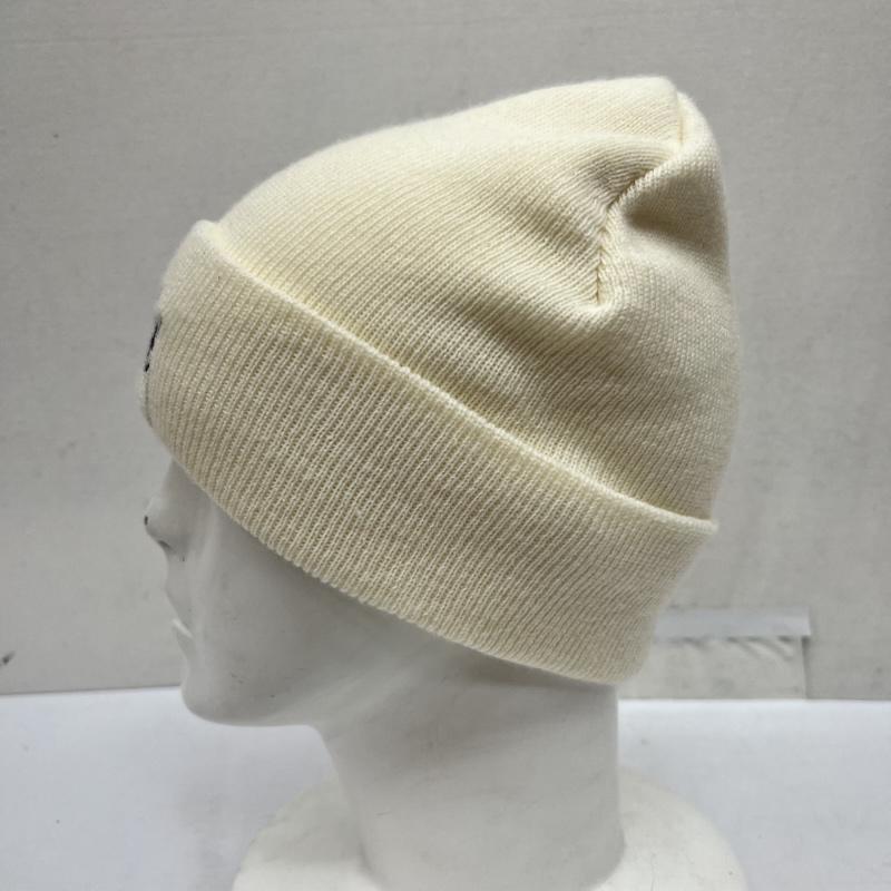 ステューシー STUSSY 帽子 ニット帽 ロゴ ビーニー - 白 / ホワイト / white メンズ USED 古着 中古 50170246