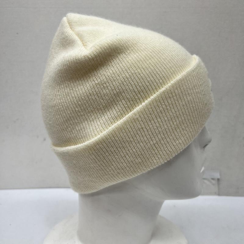 ステューシー STUSSY 帽子 ニット帽 ロゴ ビーニー - 白 / ホワイト / white メンズ USED 古着 中古 50170246