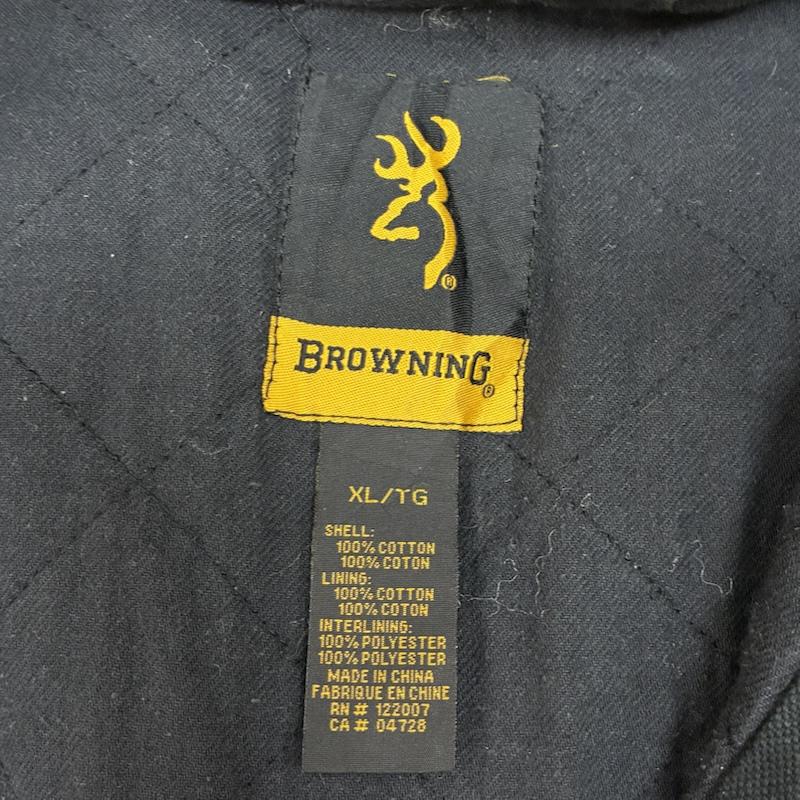 ヴィンテージ VINTAGE ジャケット、上着 ジャンパー、ブルゾン Browning ブローニング 中綿 キルティング ダック パーカー ワーク ジャケット XL メンズ USED 古着 中古 50170248