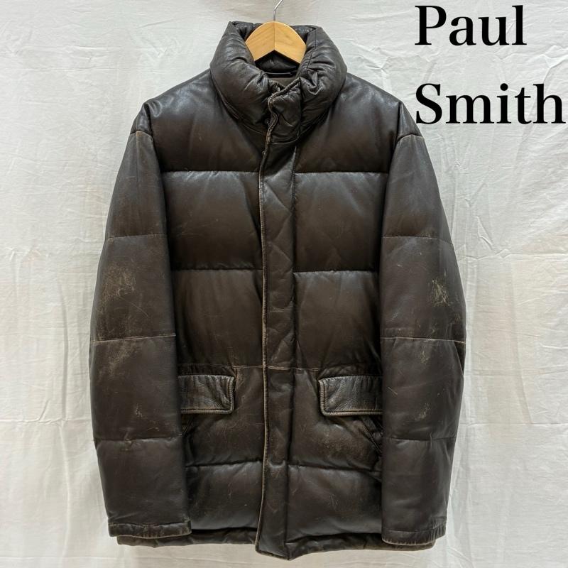 ポールスミス Paul Smith ジャケット、上着 ダウンジャケット 羊革 ラム レザー ダウン ジャケット M メンズ USED 古着 中古 50170250