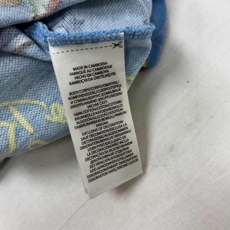 ポロラルフローレン POLO RALPH LAUREN ポロシャツ 半袖 POLO BEAR ポロベア カスタムスリムフィット ポニー 刺繍 総柄 鹿の子 ポロシャツ L メンズ USED 古着 中古 50170253