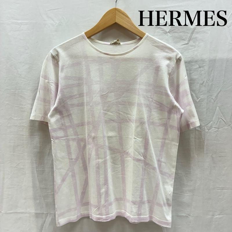 エルメス HERMES Tシャツ 半袖 OLD ARCHIVE マルジェラ期 ボルデュック リボン Tシャツ オールド アーカイブ S レディース USED 古着 中古 50170254