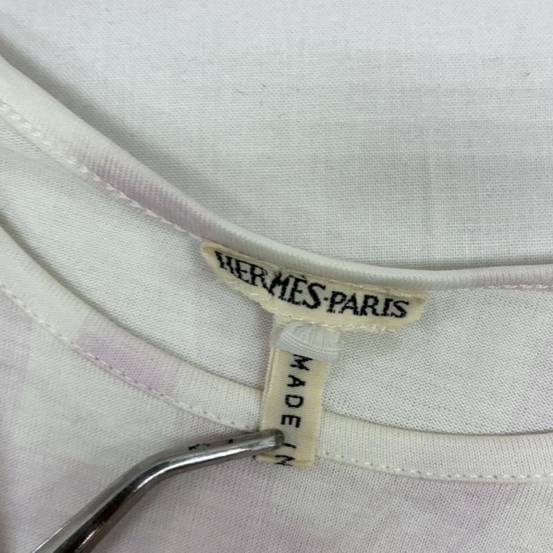エルメス HERMES Tシャツ 半袖 OLD ARCHIVE マルジェラ期 ボルデュック リボン Tシャツ オールド アーカイブ S レディース USED 古着 中古 50170254