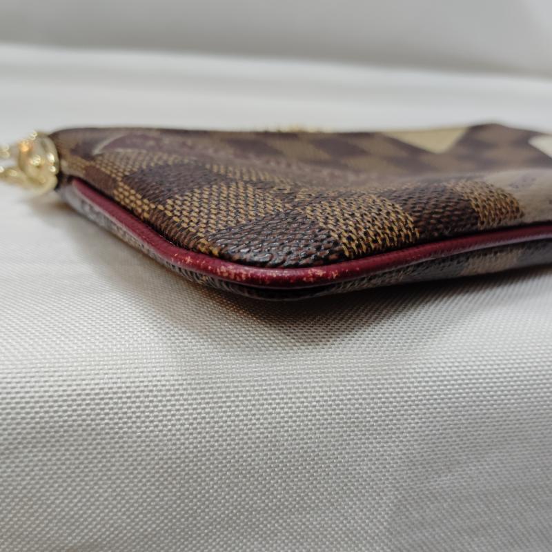 ルイヴィトン LOUIS VUITTON ハンドバッグ ハンドバッグ ハンドバッグ ダミエ エベヌ ポシェット ミラ ラベルコレクション MM N63080 茶 / ブラウン / brown レディース USED 古着 中古 50170279