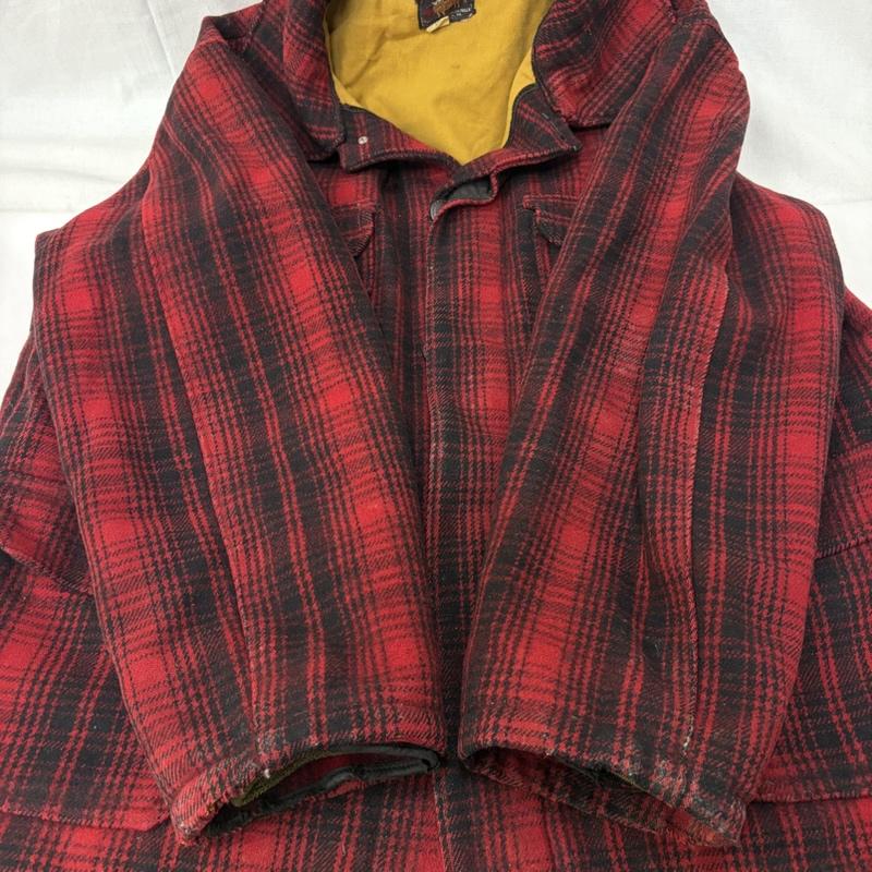 ウールリッチ WOOLRICH ジャケット、上着 ジャンパー、ブルゾン 50s 503 バッファロー チェック マッキーノ ジャケット 46 黒 / ブラック / black X 赤 / レッド / red メンズ USED 古着 中古 50170284