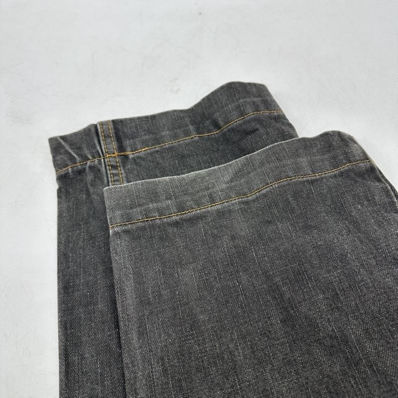 ドルチェアンドガッバーナ DOLCE&GABBANA パンツ デニム、ジーンズ メタル ロゴ プレート ブラック デニム パンツ 14CLASSIC G3PRTD 46 黒 / ブラック / black X 灰 / グレー / gray メンズ USED 古着 中古 50170354