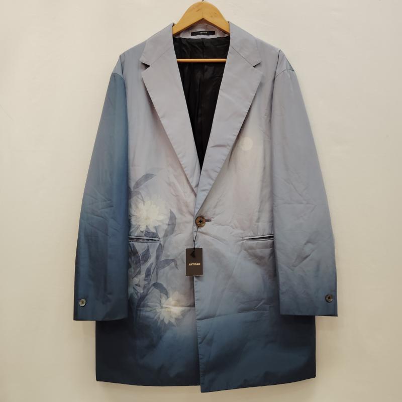 アルチザン ARTISAN ジャケット、上着 ジャケット、ブレザー ファイブフォックス テーラード ジャケット 花柄 グラデーション デザイン M 青 / ブルー / blue X 水色 / ライトブルー / メンズ USED 古着 中古 50170366