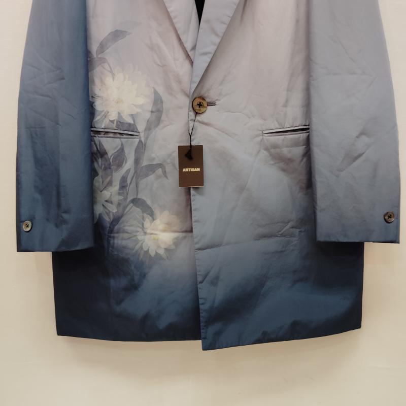 アルチザン ARTISAN ジャケット、上着 ジャケット、ブレザー ファイブフォックス テーラード ジャケット 花柄 グラデーション デザイン M 青 / ブルー / blue X 水色 / ライトブルー / メンズ USED 古着 中古 50170366