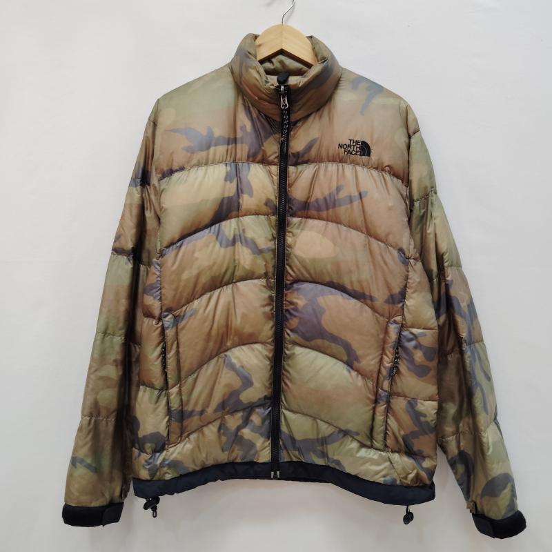 ザノースフェイス THE NORTH FACE ジャケット、上着 ダウンジャケット アコンカグア ジャケット サミット シリーズ カモフラージュ 迷彩柄 M 緑 / グリーン / green メンズ USED 古着 中古 50170367