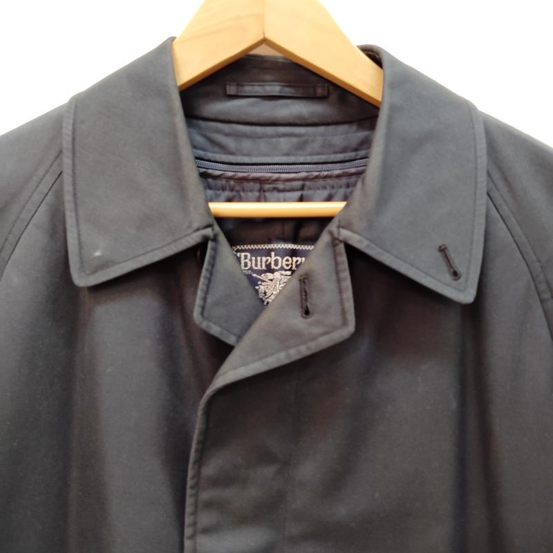 バーバリーズ BURBERRYS コート コート一般 ステンカラーコート バルマカーンコート フライフロント - 紺 / ネイビー / navy メンズ USED 古着 中古 50170369