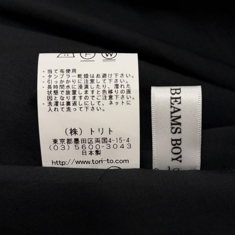 トリト TORI-TO スカート ロングスカート BEAMS BOY 別注 ギンガムチェック ビクトリアン ボリューム フリル ティアード スカート 日本製 M チェック 黒 / ブラック / black X 白 / ホワイト / white レディース USED 古着 中古 50170374