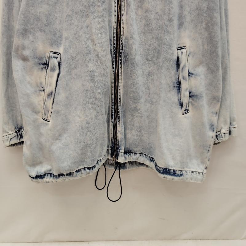 ディーゼル DIESEL ジャケット、上着 ジャケット、ブレザー 24AW オーバルD ジップアップ デニム ジャケット D-KRAP-S1 S 水色 / ライトブルー / メンズ USED 古着 中古 50170376