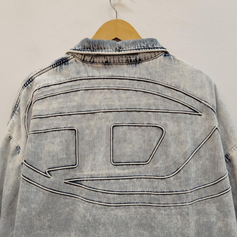 ディーゼル DIESEL ジャケット、上着 ジャケット、ブレザー 24AW オーバルD ジップアップ デニム ジャケット D-KRAP-S1 S 水色 / ライトブルー / メンズ USED 古着 中古 50170376