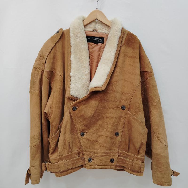 ペレペレ PELLEPELLE ジャケット、上着 レザージャケット ヴィンテージ スエード ムートン レザー ジャケット キャメル タン カラー マーク ブキャナン 40 茶 / ブラウン / brown メンズ USED 古着 中古 50170378