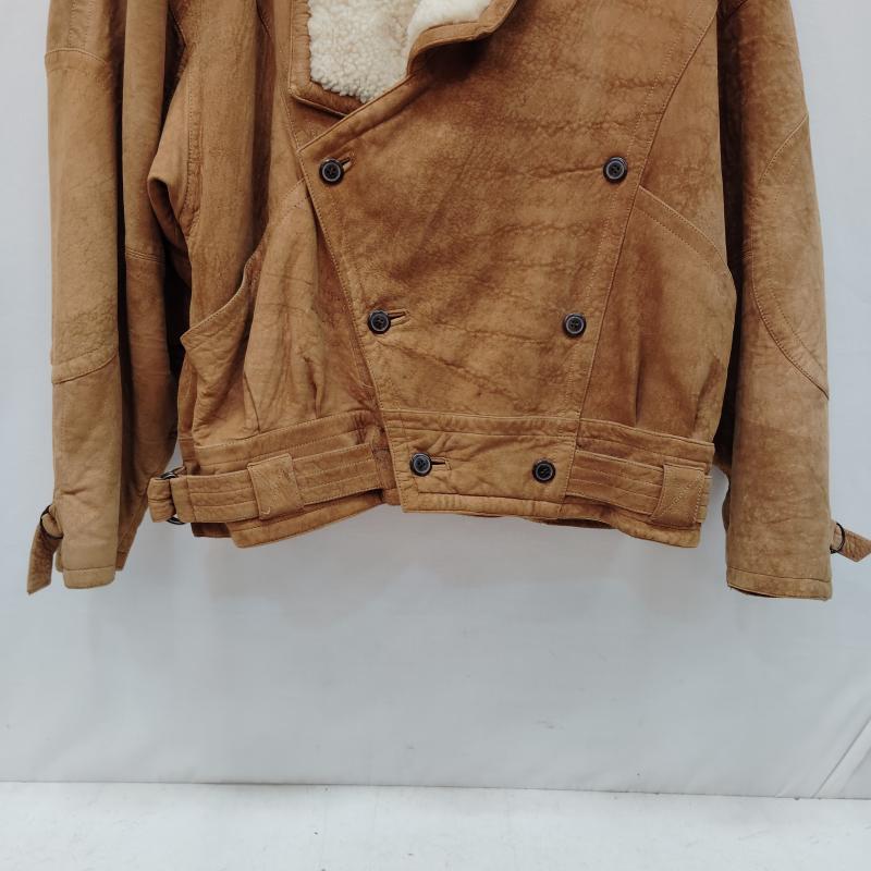 ペレペレ PELLEPELLE ジャケット、上着 レザージャケット ヴィンテージ スエード ムートン レザー ジャケット キャメル タン カラー マーク ブキャナン 40 茶 / ブラウン / brown メンズ USED 古着 中古 50170378