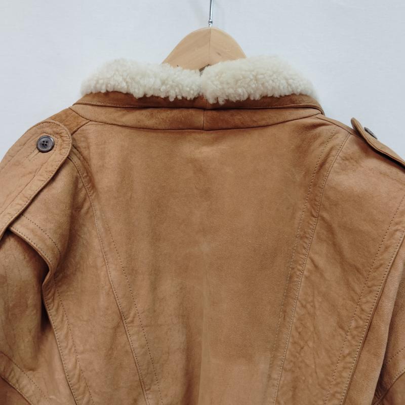 ペレペレ PELLEPELLE ジャケット、上着 レザージャケット ヴィンテージ スエード ムートン レザー ジャケット キャメル タン カラー マーク ブキャナン 40 茶 / ブラウン / brown メンズ USED 古着 中古 50170378