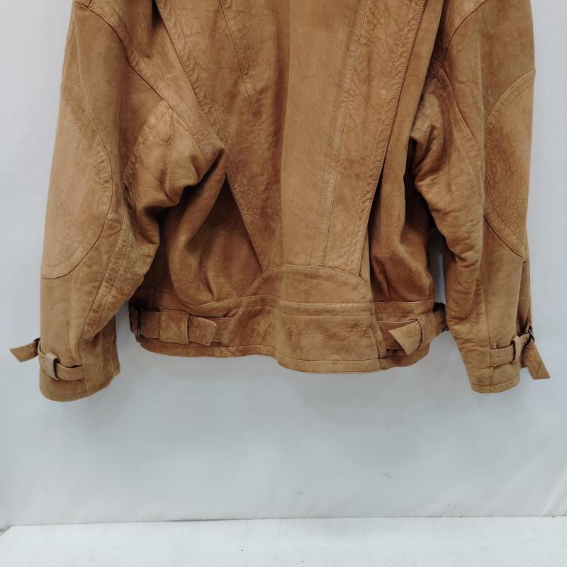 ペレペレ PELLEPELLE ジャケット、上着 レザージャケット ヴィンテージ スエード ムートン レザー ジャケット キャメル タン カラー マーク ブキャナン 40 茶 / ブラウン / brown メンズ USED 古着 中古 50170378