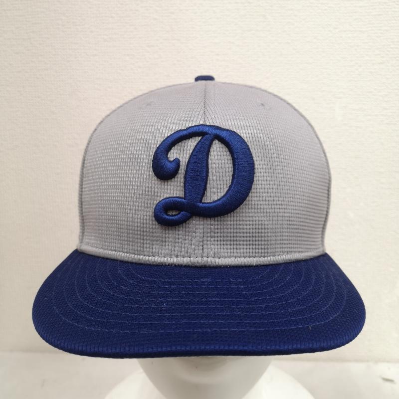 ニューエラ NEW ERA 帽子 キャップ Los Angeles Dodgers ロサンゼルス ドジャース MLB ベースボール キャップ - 灰 / グレー / gray X 青 / ブルー / blue メンズ USED 古着 中古 50170379