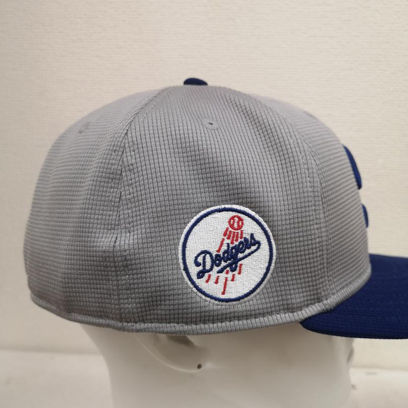 ニューエラ NEW ERA 帽子 キャップ Los Angeles Dodgers ロサンゼルス ドジャース MLB ベースボール キャップ - 灰 / グレー / gray X 青 / ブルー / blue メンズ USED 古着 中古 50170379