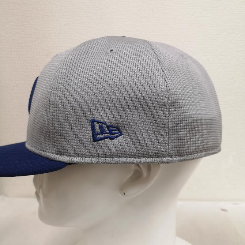 ニューエラ NEW ERA 帽子 キャップ Los Angeles Dodgers ロサンゼルス ドジャース MLB ベースボール キャップ - 灰 / グレー / gray X 青 / ブルー / blue メンズ USED 古着 中古 50170379