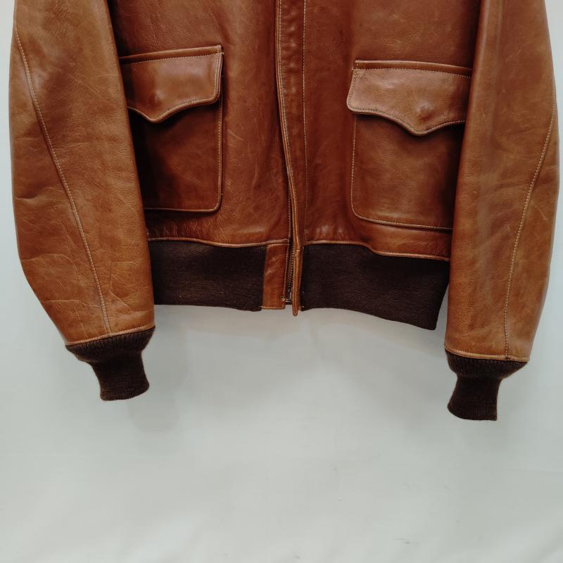 ラフウェアクロージング ROUGH WEAR CLOTHING ジャケット、上着 レザージャケット Type A-2 フライト ジャケット 馬革 ホースハイド 40 茶 / ブラウン / brown メンズ USED 古着 中古 50170381