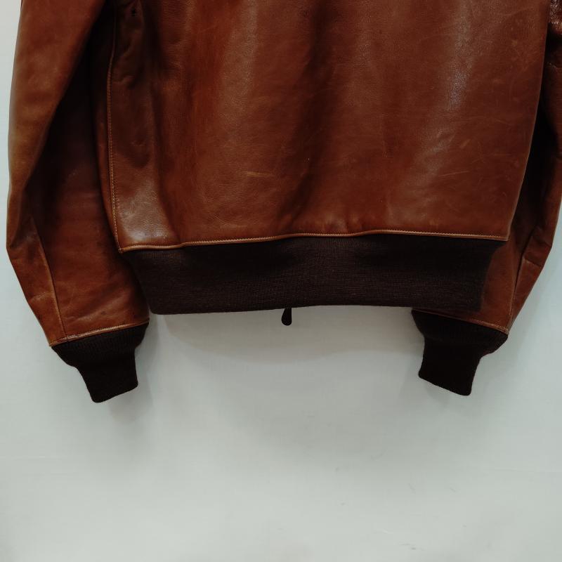 ラフウェアクロージング ROUGH WEAR CLOTHING ジャケット、上着 レザージャケット Type A-2 フライト ジャケット 馬革 ホースハイド 40 茶 / ブラウン / brown メンズ USED 古着 中古 50170381