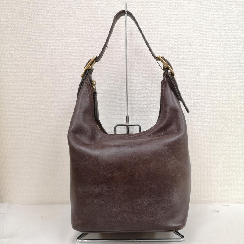 コーチ COACH ショルダーバッグ ショルダーバッグ オールド コーチ ワン ショルダー バッグ 9823 - えんじ / ワインレッド / dark red X 茶 / ブラウン / brown レディース USED 古着 中古 50170388