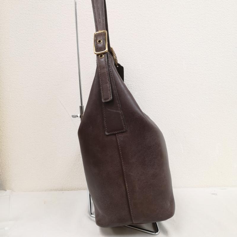 コーチ COACH ショルダーバッグ ショルダーバッグ オールド コーチ ワン ショルダー バッグ 9823 - えんじ / ワインレッド / dark red X 茶 / ブラウン / brown レディース USED 古着 中古 50170388
