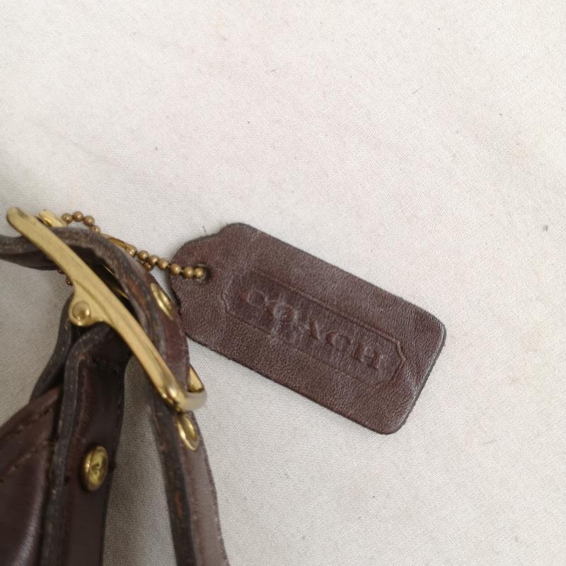 コーチ COACH ショルダーバッグ ショルダーバッグ オールド コーチ ワン ショルダー バッグ 9823 - えんじ / ワインレッド / dark red X 茶 / ブラウン / brown レディース USED 古着 中古 50170388