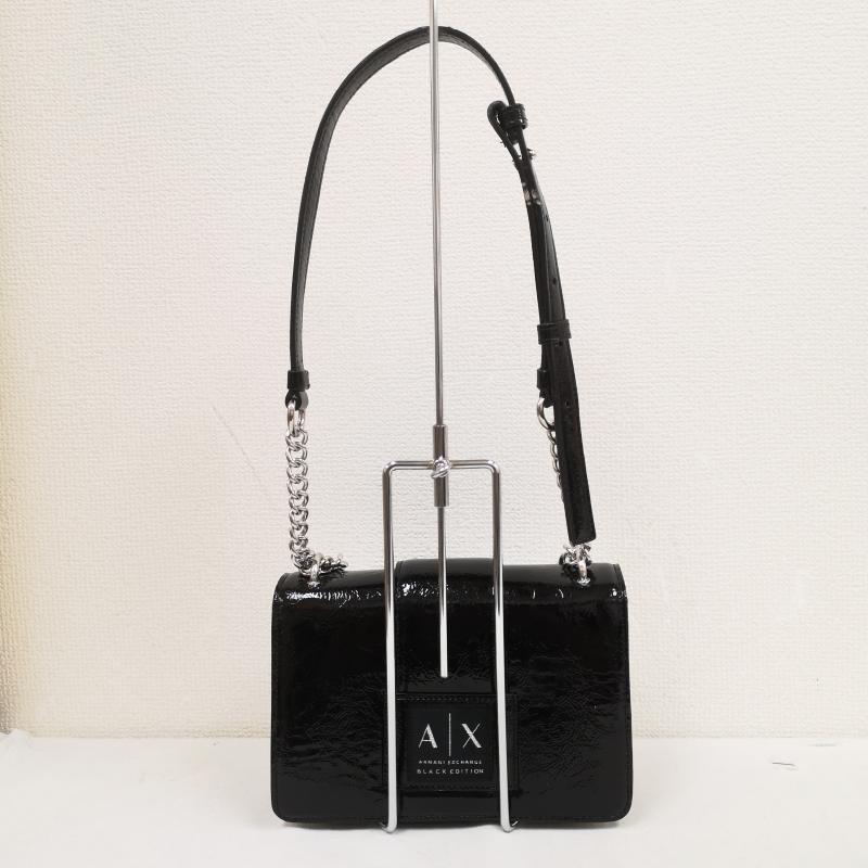 アルマーニエクスチェンジ ARMANI EXCHANGE ショルダーバッグ ショルダーバッグ ADE AX ロゴ チェーン ミニ ショルダー バック - 黒 / ブラック / black レディース USED 古着 中古 50170390