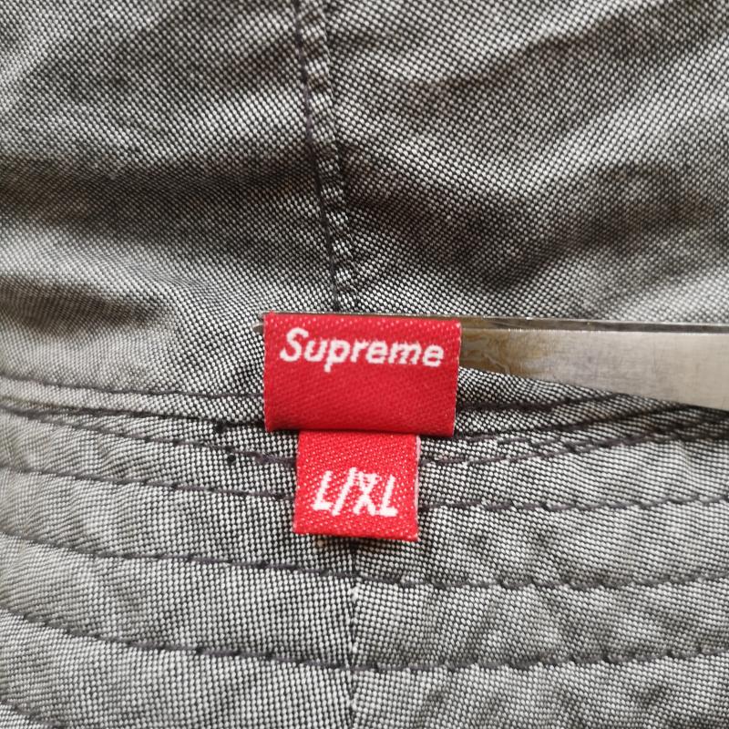 シュプリーム Supreme 帽子 ハット リバーシブル ２WAY チェック柄 バケット ハット - 黒 / ブラック / black X 灰 / グレー / gray メンズ USED 古着 中古 50170396