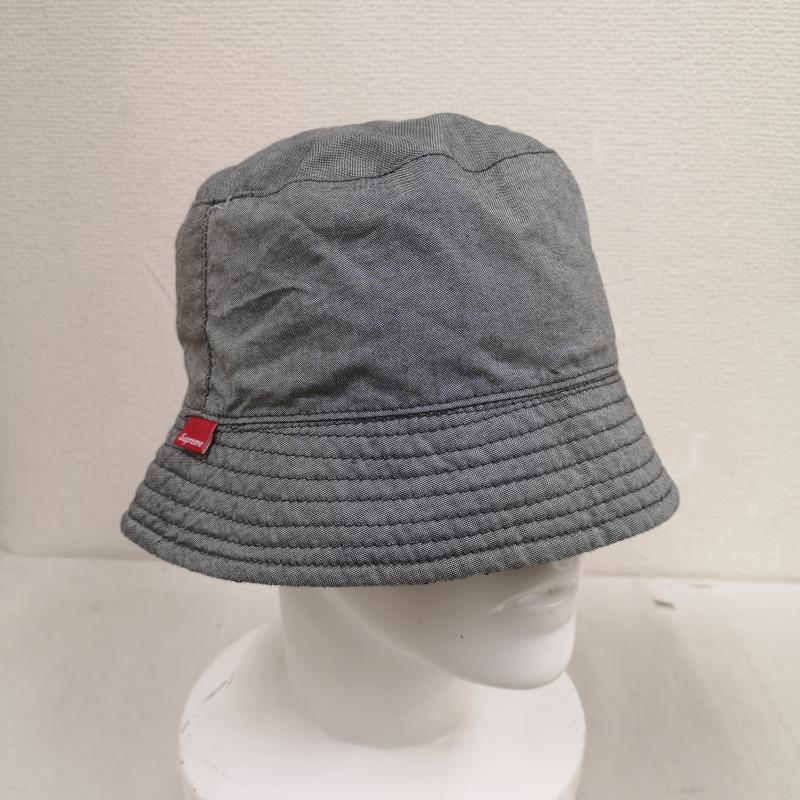 シュプリーム Supreme 帽子 ハット リバーシブル ２WAY チェック柄 バケット ハット - 黒 / ブラック / black X 灰 / グレー / gray メンズ USED 古着 中古 50170396