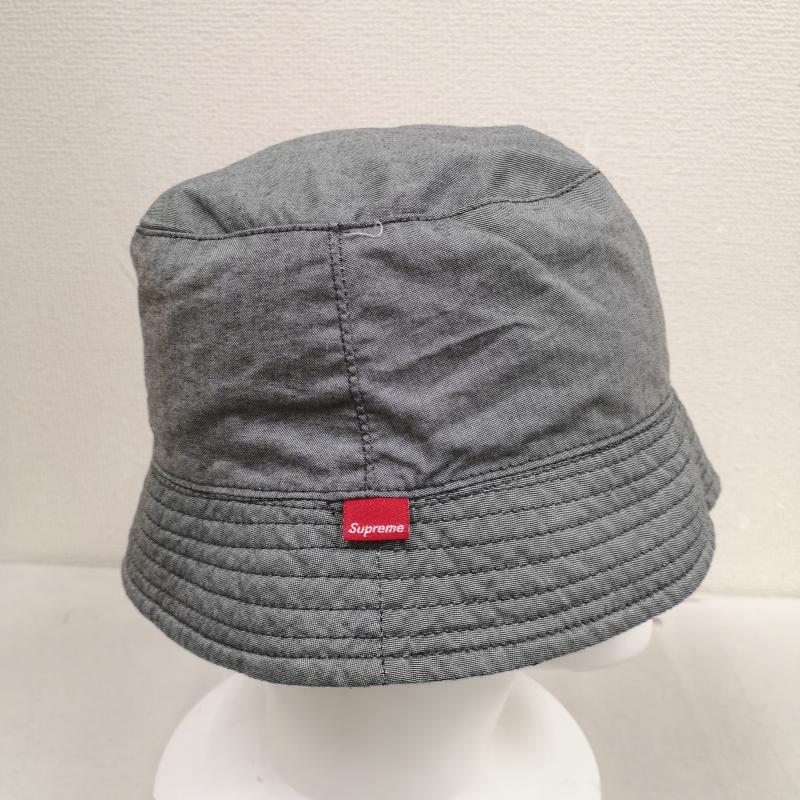 シュプリーム Supreme 帽子 ハット リバーシブル ２WAY チェック柄 バケット ハット - 黒 / ブラック / black X 灰 / グレー / gray メンズ USED 古着 中古 50170396