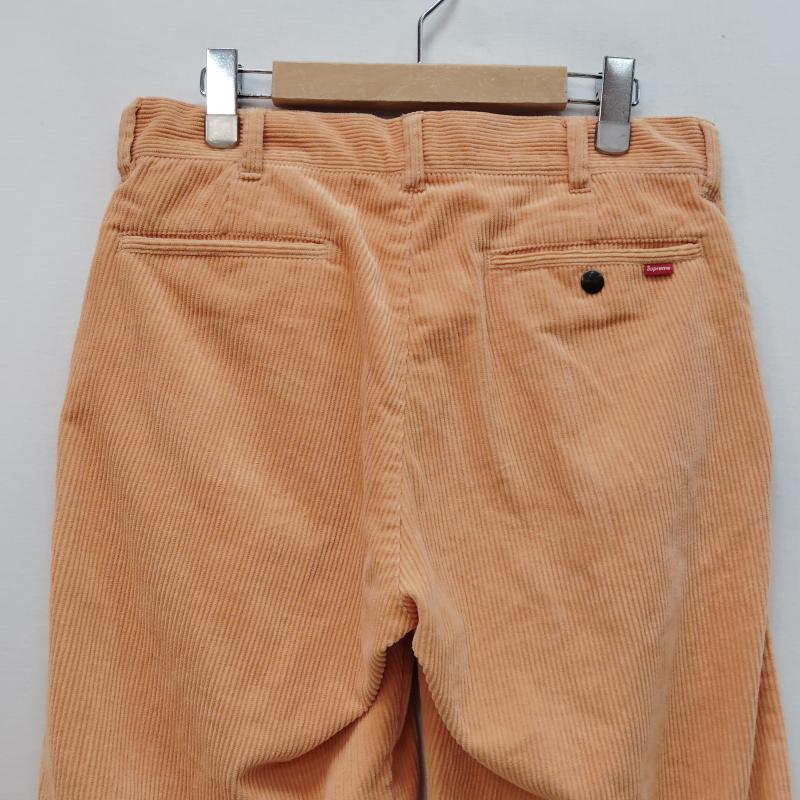 シュプリーム Supreme パンツ スラックス コーデュロイ製 ワーク パンツ ミニ ボックス ロゴ 30インチ 橙 / オレンジ / orange メンズ USED 古着 中古 50170397